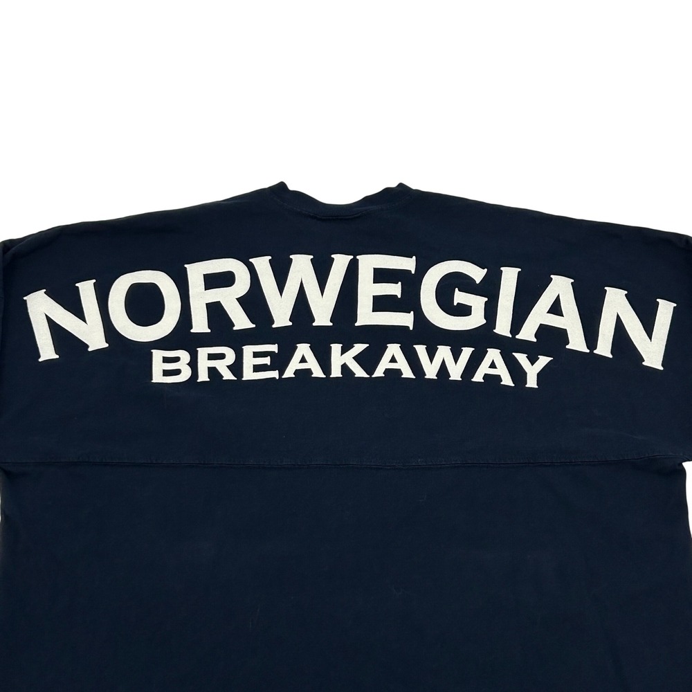 Spirit Jersey Norwegian Breakaway Mens‎ Large Navy Blue Long Sleeve Puff Print